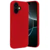 Apple İphone 17 Nano İçi Kadife Silikon - Kırmızı