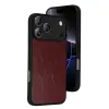 Apple İphone 17 Pro Aras Deri Kapak - Bordo