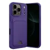 Apple İphone 17 Pro Kelvin Kartvizitli Silikon - Derin Mor