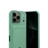 Apple İphone 17 Pro Max Kelvin Kartvizitli Silikon - Açık Yeşil