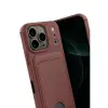 Apple İphone 17 Pro Max Kelvin Kartvizitli Silikon - Bordo