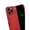 Apple İphone 17 Pro Max Kelvin Kartvizitli Silikon - Kırmızı