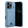 Apple İphone 17 Pro Max Kelvin Kartvizitli Silikon - Mavi