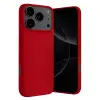 Apple İphone 17 Pro Max Nano İçi Kadife Silikon - Kırmızı