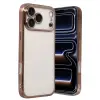 Apple İphone 17 Pro Max Razer Lensli Silikon - Çöl Titanyum