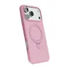 Apple İphone 17 Pro Max Regal Magsafe Standlı Kapak - Açık Pembe