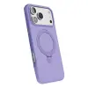 Apple İphone 17 Pro Max Regal Magsafe Standlı Kapak - Lila