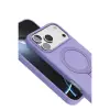 Apple İphone 17 Pro Max Regal Magsafe Standlı Kapak - Lila