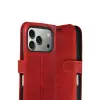 Apple İphone 17 Pro Max Trend S Plus Kapaklı Kılıf - Kırmızı