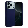 Apple İphone 17 Pro Nano İçi Kadife Silikon - Lacivert