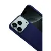 Apple İphone 17 Pro Nano İçi Kadife Silikon - Lacivert