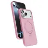 Apple İphone 17 Pro Regal Magsafe Standlı Kapak - Açık Pembe