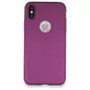 Apple İphone X Kılıf First Silikon - Mürdüm