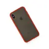 Apple İphone Xs Max Kılıf Montreal Silikon Kapak - Kırmızı