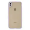 Apple İphone Xs Max Kılıf Montreal Silikon Kapak - Mor