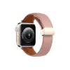 Apple Watch 38mm Kr414 Daks Deri Kordon (saat Değildir) - Pembe