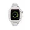 Apple Watch 44mm Metal Petek Kasalı Kordon - Gümüş