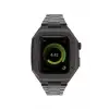 Apple Watch 44mm Metal Petek Kasalı Kordon - Siyah