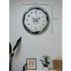 Asil Motif Krom 40 Cm Metal Duvar Saati