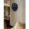 Atatürk Tasarımlı Siyah 36 Cm Premium Duvar Saati