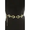 Ay Yıldız Metal Zincir Kemer