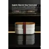Bambu Kapaklı Lunch Box Kahvaltılık Saklama Kabı Large Bölmeli
