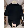 Baskılı Oversize Bisiklet Yaka T-shirt - Beyaz