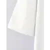 Baskılı Oversize Bisiklet Yaka T-shirt - Beyaz