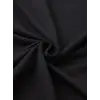 Baskılı Oversize Bisiklet Yaka T-shirt - Siyah