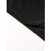 Baskılı Oversize Bisiklet Yaka T-shirt - Siyah