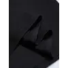 Baskılı Oversize Bisiklet Yaka T-shirt - Siyah