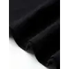 Baskılı Oversize Bisiklet Yaka T-shirt - Siyah