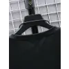 Baskılı Oversize Bisiklet Yaka T-shirt - Siyah