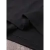 Baskılı Oversize Bisiklet Yaka T-shirt - Siyah