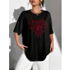 Baskılı T-shirt - Siyah