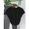 Baskılı T-shirt - Siyah