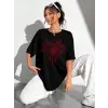 Baskılı T-shirt - Siyah