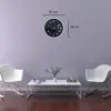 Beyaz 36 Cm Atatürk Modern Tasarım Duvar Saati