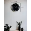 Beyaz 36 Cm Modern Duvar Saati