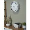 Beyaz Zarafet 40 Cm Metal Duvar Saati