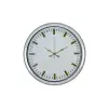 Beyaz Zarafet 40 Cm Metal Duvar Saati