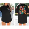 Bisiklet Yaka Kısa Kol Baskılı T-shirt - Siyah