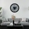 Black Atlas Series 60 Cm Çarklı Duvar Saati