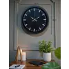 Black Baseline 40 Cm Metal Duvar Saati