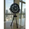 Black Luxury Modern Üç Ayaklı Metal Masa Saati