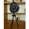 Black Luxury Modern Üç Ayaklı Metal Masa Saati
