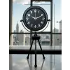 Black Luxury Modern Üç Ayaklı Metal Masa Saati
