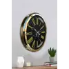 Black Marble Gold 52 Cm Metal Duvar Saati