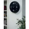 Black Royal Tasarım 40 cm Metal Duvar Saati
