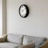 Black Simplex 40 Cm Metal Duvar Saati
